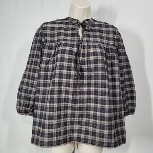 Barbour Lorelie Shirt 3/4 Sleeves in Praline Size 12
